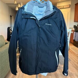 Columbia Women’s Interchange 3-in-1 Jacket – Navy/White– Size XL